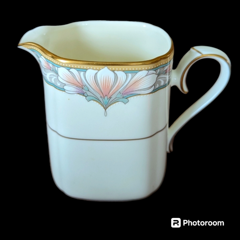 Noritake BARRYMORE China 9737 Covered Sugar Bowl Creamer Set - Picture 2 of 6